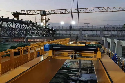 Two 150 t Double Girder Overhead Cranes are into Operation in Zhonggong’s Workshop